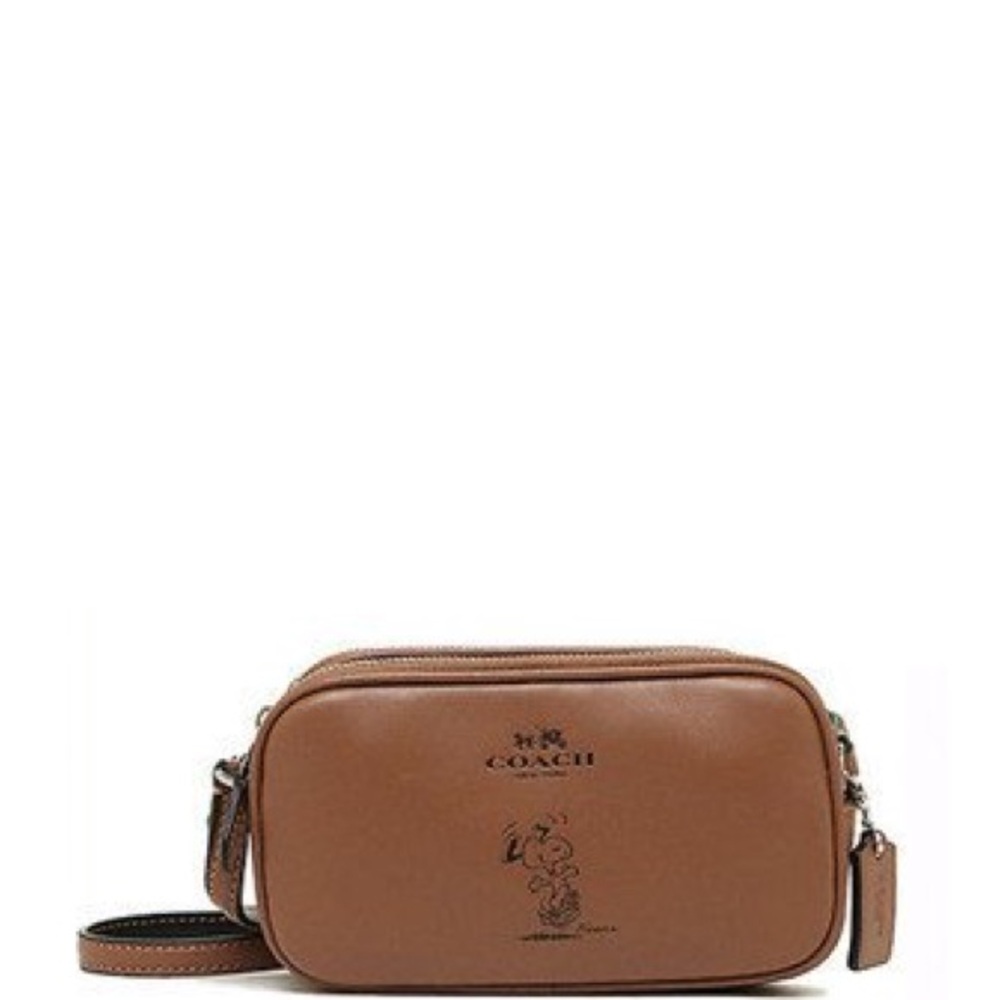 Limited Edition Coach x Peanuts Mini Leather Crossbody Pouch